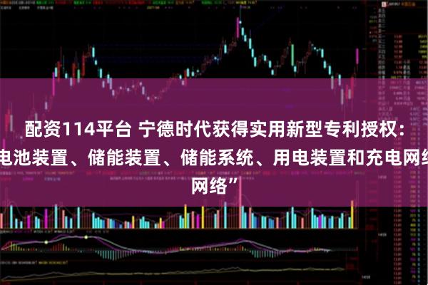 配资114平台 宁德时代获得实用新型专利授权：“电池装置、储能装置、储能系统、用电装置和充电网络”